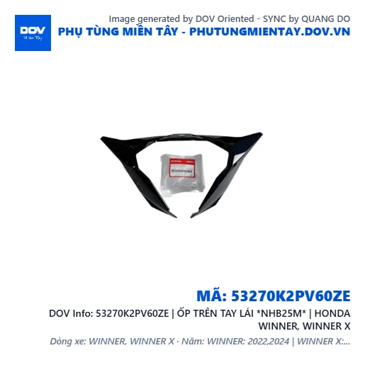 53270K2PV60ZE | ỐP TRÊN TAY LÁI *NHB25M* | HONDA WINNER, WINNER X — 53270K2PV60ZE