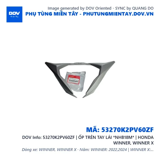 53270K2PV60ZF | ỐP TRÊN TAY LÁI *NHB18M* | HONDA WINNER, WINNER X — 53270K2PV60ZF