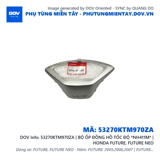 53270KTM970ZA | BỘ ỐP ĐỒNG HỒ TỐC ĐỘ *NH411M* | HONDA FUTURE, FUTURE NEO — 53270KTM970ZA