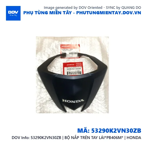 53290K2VN30ZB | BỘ NẮP TRÊN TAY LÁI*PB406M* | HONDA — 53290K2VN30ZB