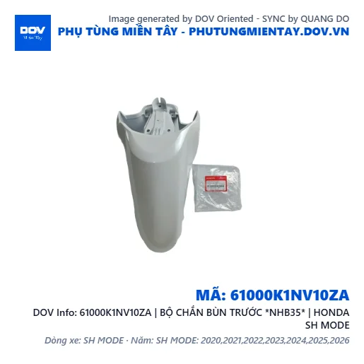 61000K1NV10ZA | BỘ CHẮN BÙN TRƯỚC *NHB35* | HONDA SH MODE — 61000K1NV10ZA