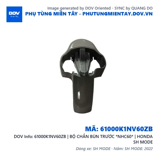 61000K1NV60ZB | BỘ CHẮN BÙN TRƯỚC *NHC60* | HONDA SH MODE — 61000K1NV60ZB