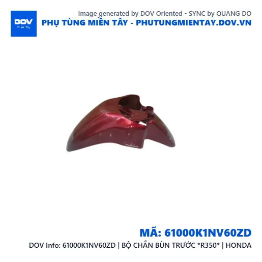 61000K1NV60ZD | BỘ CHẮN BÙN TRƯỚC *R350* | HONDA — 61000K1NV60ZD
