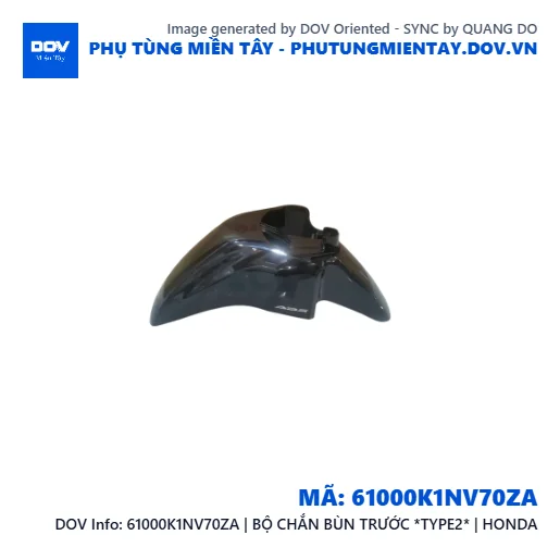 61000K1NV70ZA | BỘ CHẮN BÙN TRƯỚC *TYPE2* | HONDA — 61000K1NV70ZA