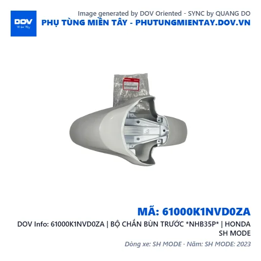 61000K1NVD0ZA | BỘ CHẮN BÙN TRƯỚC *NHB35P* | HONDA SH MODE — 61000K1NVD0ZA