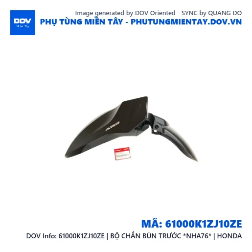 61000K1ZJ10ZE | BỘ CHẮN BÙN TRƯỚC *NHA76* | HONDA — 61000K1ZJ10ZE