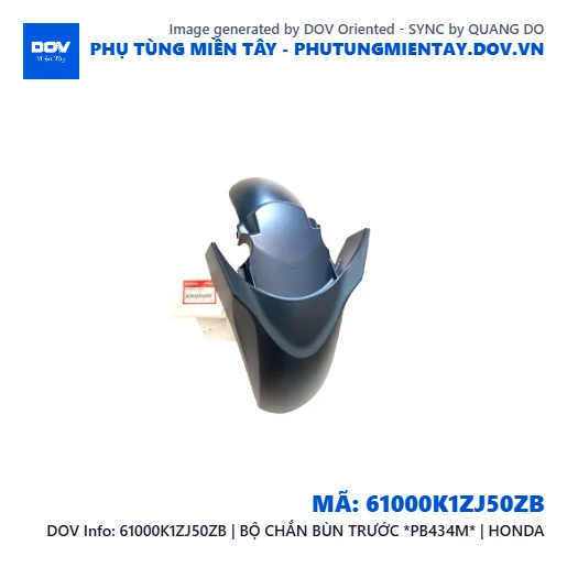 61000K1ZJ50ZB | BỘ CHẮN BÙN TRƯỚC *PB434M* | HONDA — 61000K1ZJ50ZB
