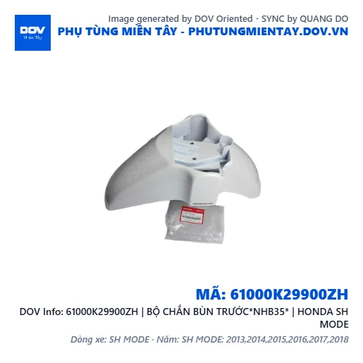 61000K29900ZH | BỘ CHẮN BÙN TRƯỚC*NHB35* | HONDA SH MODE — 61000K29900ZH