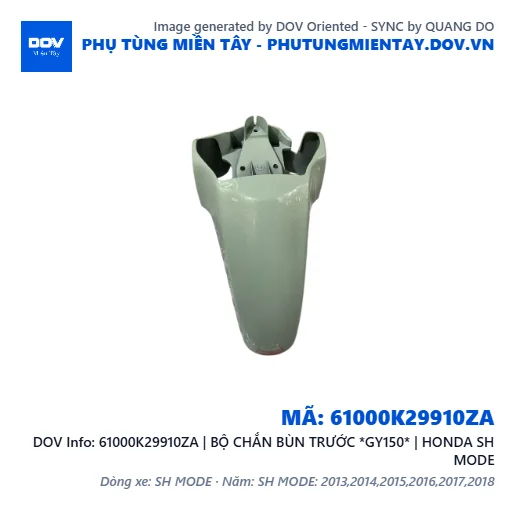 61000K29910ZA | BỘ CHẮN BÙN TRƯỚC *GY150* | HONDA SH MODE — 61000K29910ZA