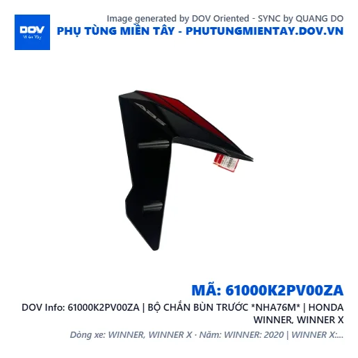 61000K2PV00ZA | BỘ CHẮN BÙN TRƯỚC *NHA76M* | HONDA WINNER, WINNER X — 61000K2PV00ZA