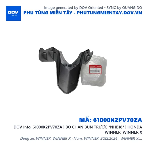 61000K2PV70ZA | BỘ CHẶN BÙN TRƯỚC *NHB18* | HONDA WINNER, WINNER X — 61000K2PV70ZA