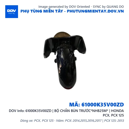61000K35V00ZD | BỘ CHẮN BÙN TRƯỚC*NHB25M* | HONDA PCX, PCX 125 — 61000K35V00ZD