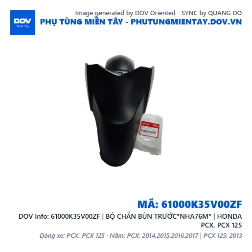 61000K35V00ZF | BỘ CHẮN BÙN TRƯỚC*NHA76M* | HONDA PCX, PCX 125 — 61000K35V00ZF