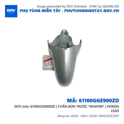 61100GGE900ZD | CHẮN BÙN TRƯỚC *NH411M* | HONDA LEAD — 61100GGE900ZD