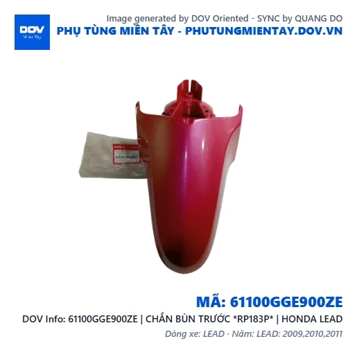 61100GGE900ZE | CHẮN BÙN TRƯỚC *RP183P* | HONDA LEAD — 61100GGE900ZE