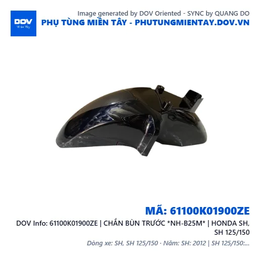61100K01900ZE | CHẮN BÙN TRƯỚC *NH-B25M* | HONDA SH, SH 125/150 — 61100K01900ZE