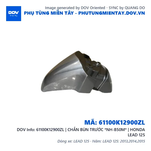 61100K12900ZL | CHẮN BÙN TRƯỚC *NH-B50M* | HONDA LEAD 125 — 61100K12900ZL