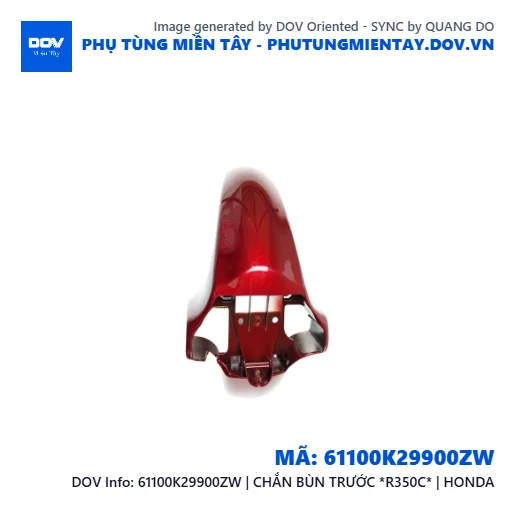 61100K29900ZW | CHẮN BÙN TRƯỚC *R350C* | HONDA — 61100K29900ZW