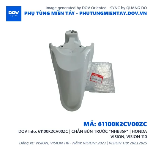 61100K2CV00ZC | CHẮN BÙN TRƯỚC *NHB35P* | HONDA VISION, VISION 110 — 61100K2CV00ZC