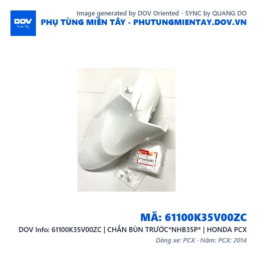 61100K35V00ZC | CHẮN BÙN TRƯỚC*NHB35P* | HONDA PCX — 61100K35V00ZC