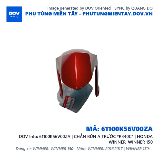61100K56V00ZA | CHẮN BÙN A TRƯỚC *R340C* | HONDA WINNER, WINNER 150 — 61100K56V00ZA