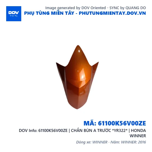 61100K56V00ZE | CHẮN BÙN A TRƯỚC *YR322* | HONDA WINNER — 61100K56V00ZE