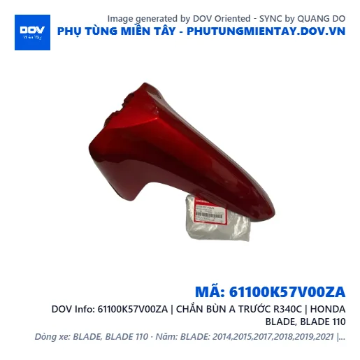 61100K57V00ZA | CHẮN BÙN A TRƯỚC R340C | HONDA BLADE, BLADE 110 — 61100K57V00ZA