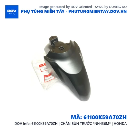 61100K59A70ZH | CHẮN BÙN TRƯỚC *NH436M* | HONDA — 61100K59A70ZH
