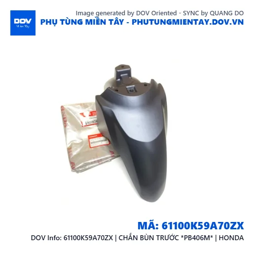 61100K59A70ZX | CHẮN BÙN TRƯỚC *PB406M* | HONDA — 61100K59A70ZX