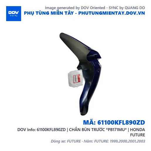 61100KFL890ZD | CHẮN BÙN TRƯỚC *PB171MU* | HONDA FUTURE — 61100KFL890ZD