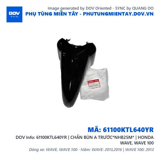61100KTL640YR | CHẮN BÙN A TRƯỚC*NHB25M* | HONDA WAVE, WAVE 100 — 61100KTL640YR