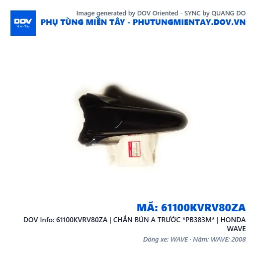61100KVRV80ZA | CHẮN BÙN A TRƯỚC *PB383M* | HONDA WAVE — 61100KVRV80ZA