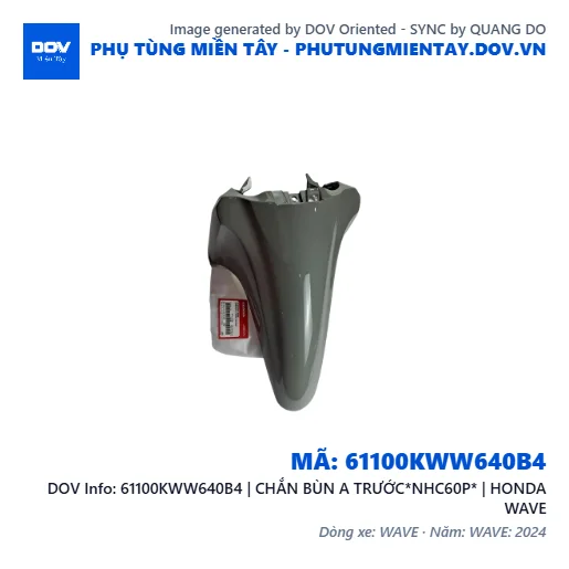 61100KWW640B4 | CHẮN BÙN A TRƯỚC*NHC60P* | HONDA WAVE — 61100KWW640B4