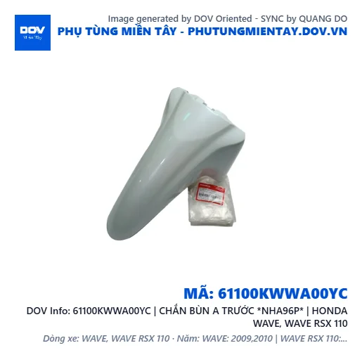 61100KWWA00YC | CHẮN BÙN A TRƯỚC *NHA96P* | HONDA WAVE, WAVE RSX 110 — 61100KWWA00YC