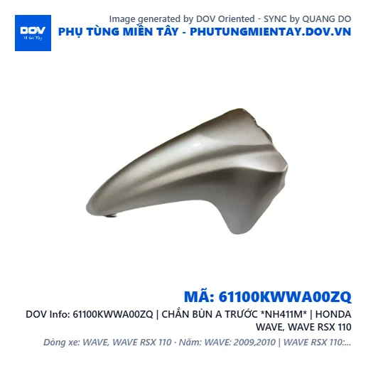 61100KWWA00ZQ | CHẮN BÙN A TRƯỚC *NH411M* | HONDA WAVE, WAVE RSX 110 — 61100KWWA00ZQ