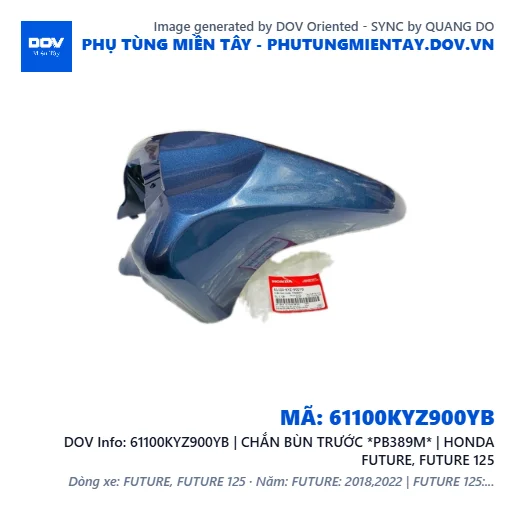61100KYZ900YB | CHẮN BÙN TRƯỚC *PB389M* | HONDA FUTURE, FUTURE 125 — 61100KYZ900YB