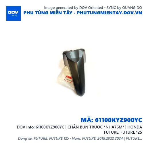 61100KYZ900YC | CHẮN BÙN TRƯỚC *NHA76M* | HONDA FUTURE, FUTURE 125 — 61100KYZ900YC