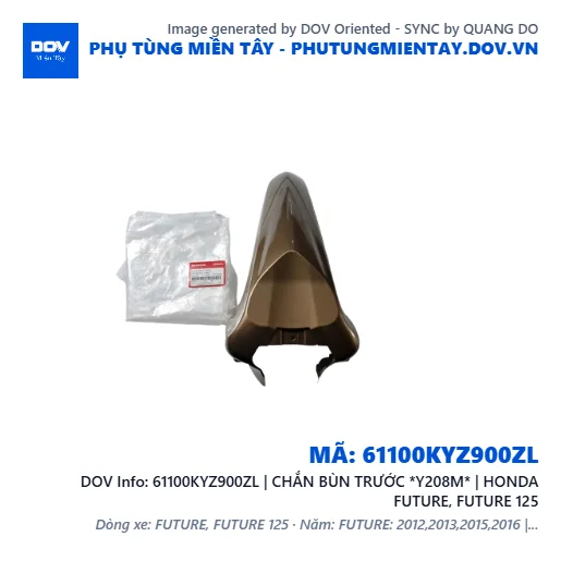 61100KYZ900ZL | CHẮN BÙN TRƯỚC *Y208M* | HONDA FUTURE, FUTURE 125 — 61100KYZ900ZL