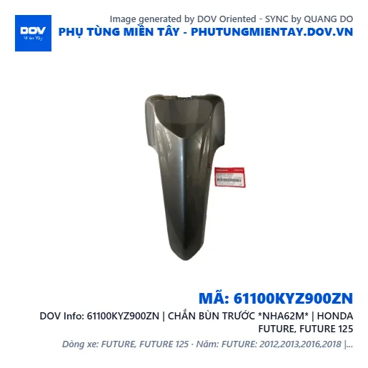 61100KYZ900ZN | CHẮN BÙN TRƯỚC *NHA62M* | HONDA FUTURE, FUTURE 125 — 61100KYZ900ZN