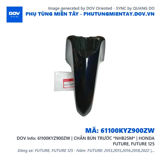 61100KYZ900ZW | CHẮN BÙN TRƯỚC *NHB25M* | HONDA FUTURE, FUTURE 125 — 61100KYZ900ZW
