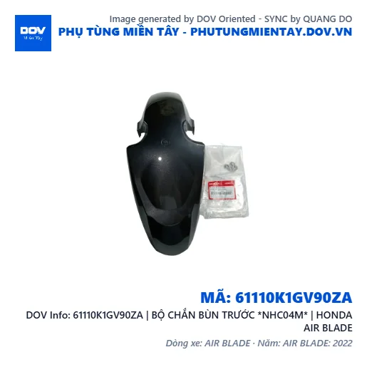 61110K1GV90ZA | BỘ CHẮN BÙN TRƯỚC *NHC04M* | HONDA AIR BLADE — 61110K1GV90ZA