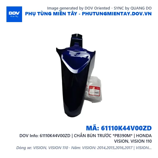61110K44V00ZD | CHẮN BÙN TRƯỚC *PB390M* | HONDA VISION, VISION 110 — 61110K44V00ZD