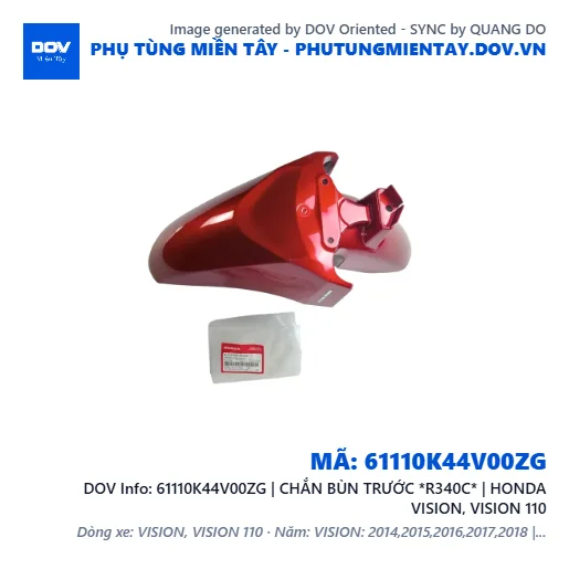 61110K44V00ZG | CHẮN BÙN TRƯỚC *R340C* | HONDA VISION, VISION 110 — 61110K44V00ZG