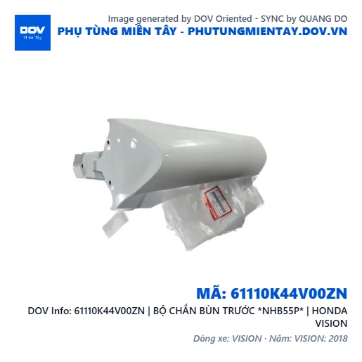 61110K44V00ZN | BỘ CHẮN BÙN TRƯỚC *NHB55P* | HONDA VISION — 61110K44V00ZN