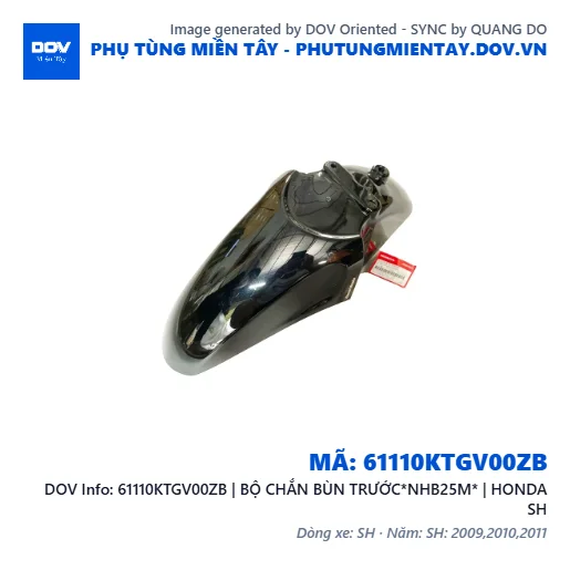 61110KTGV00ZB | BỘ CHẮN BÙN TRƯỚC*NHB25M* | HONDA SH — 61110KTGV00ZB