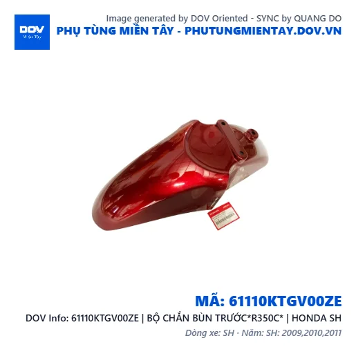 61110KTGV00ZE | BỘ CHẮN BÙN TRƯỚC*R350C* | HONDA SH — 61110KTGV00ZE