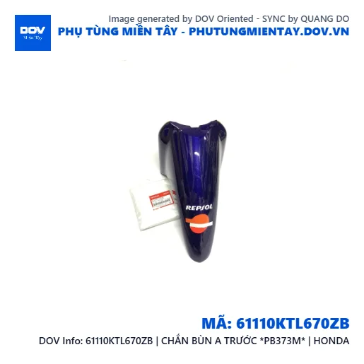 61110KTL670ZB | CHẮN BÙN A TRƯỚC *PB373M* | HONDA  — 61110KTL670ZB