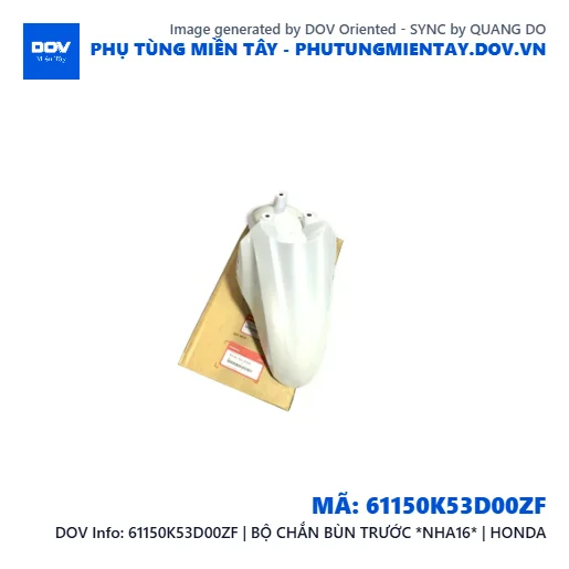 61150K53D00ZF | BỘ CHẮN BÙN TRƯỚC *NHA16* | HONDA — 61150K53D00ZF