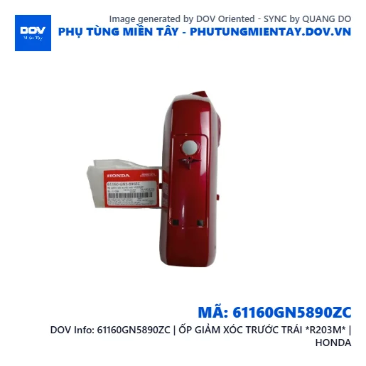 61160GN5890ZC | ỐP GIẢM XÓC TRƯỚC TRÁI *R203M* | HONDA — 61160GN5890ZC