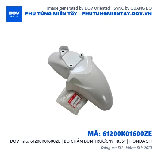 61200K01600ZE | BỘ CHẮN BÙN TRƯỚC*NHB35* | HONDA SH — 61200K01600ZE